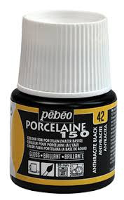 Pebeo Porcelán 150 45ml. - 42 antracit fekete porcelánfesték