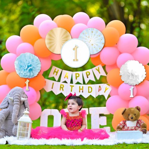 Születésnapi dekorációs készlet fiúnak az első évfordulóra, 5 darabos, kék