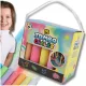 15 bucăți de cretă groasă, într-o cutie Jumbo cu mâner