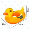 Gyermek úszógumi üléssel Felfújható kacsamedence