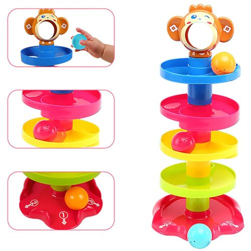 Oktató csúszda labdákkal Csörgő majom