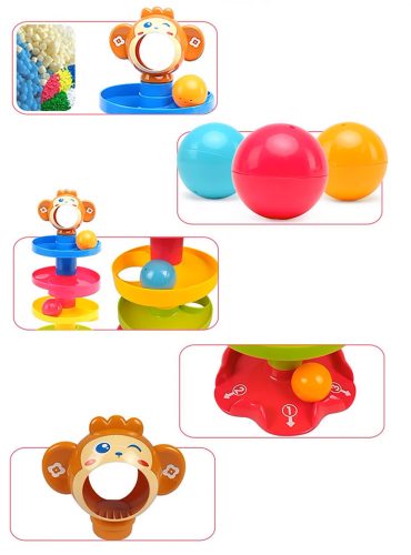 Oktató csúszda labdákkal Csörgő majom