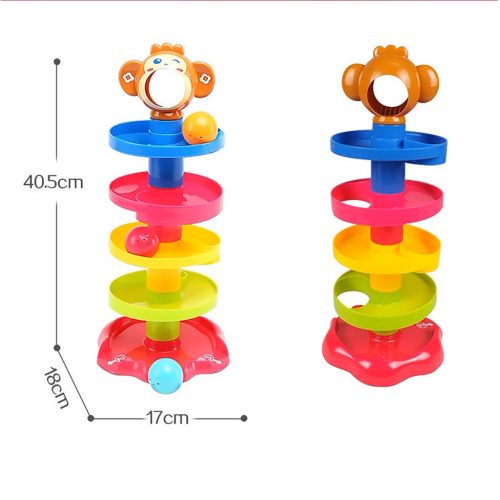 Oktató csúszda labdákkal Csörgő majom