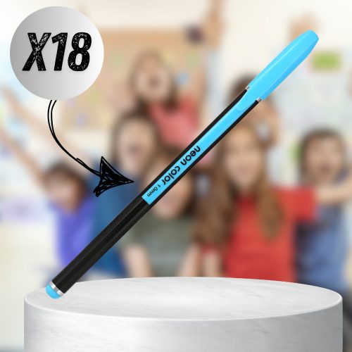 Neon gél tollak, 18 szín