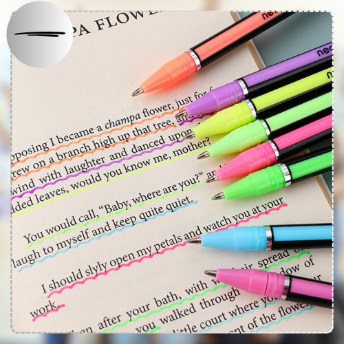 Neon gél tollak, 18 szín