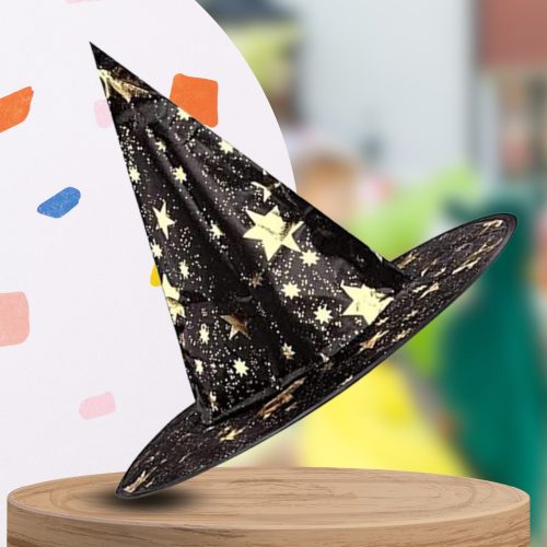 "Varázsló" Halloween gyerek jelmez (köpeny + sapka)