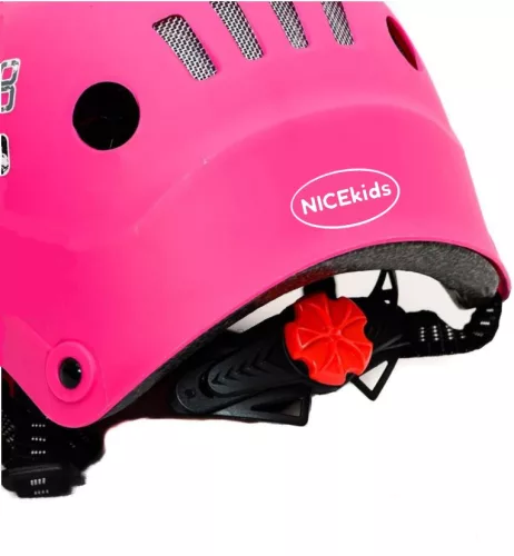 sisak Állítható rózsaszín NiceKids rollerhez, görkorcsolyához, biciklihez