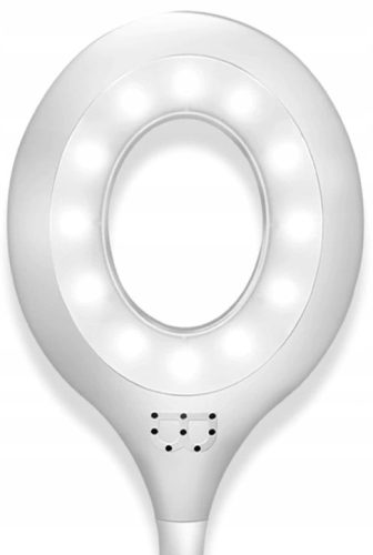 LED asztali lámpa rugalmas karral és rendszerezővel, fehér