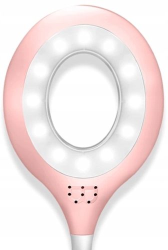LED asztali lámpa rugalmas karral és rendszerezővel, rózsaszín