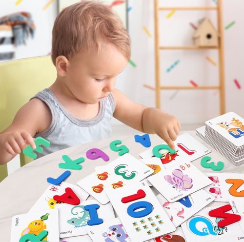 Logikai játék angol szavak, számok és betűk tanulására Jhtoy-238