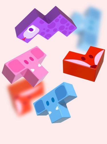 Noé bárkája: Kiegyensúlyozó hajó Tetris logikai árkádjáték Jhtoy-961