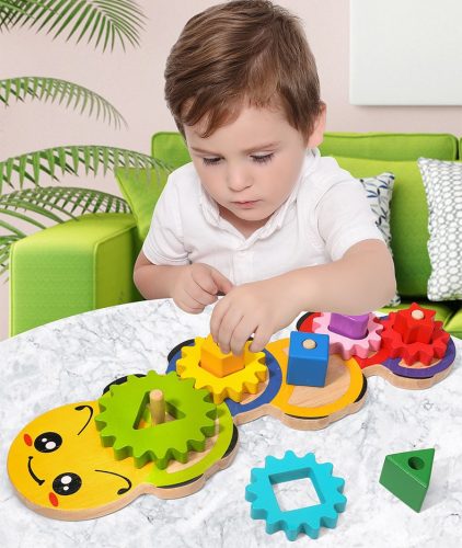 Kirakós játék logikai válogató fedél Caterpillar Jh-0098