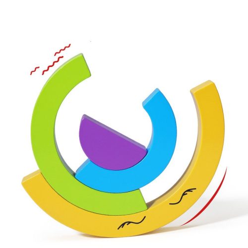 Szivárványos unikornis logikai szortírozó játék Jhtoy-252