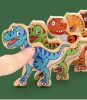 Logikai árkádjáték Kiegyensúlyozó blokkok Dinoszauruszok T-Rex torony Jhtoy-640