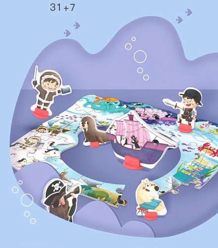 Kirakós horgászjáték Északi-sark Zkb-2046