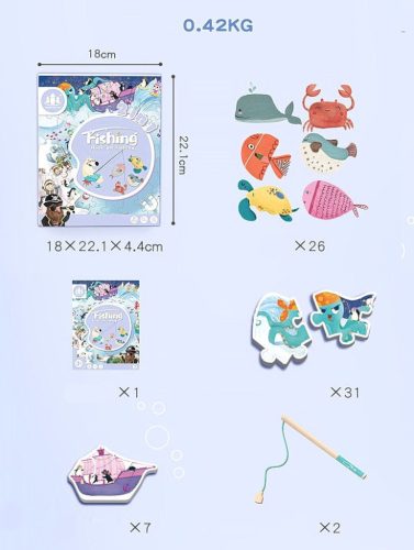 Kirakós horgászjáték Északi-sark Zkb-2046