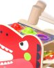Fa dinoszaurusz játék kalapáccsal, válogatóval és xilofonnal T-Rex Jhtoy-564