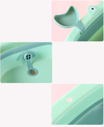 Nagy babakád összecsukható utazó szilikon zöld