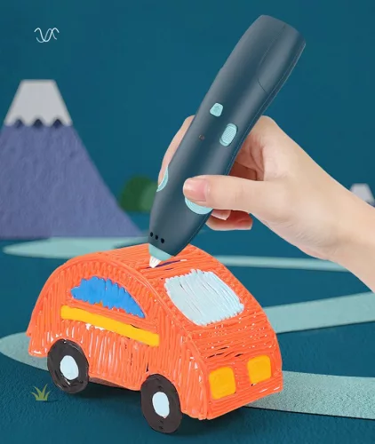 3D nyomtatótoll-biztonságos 38fok + minták, kék