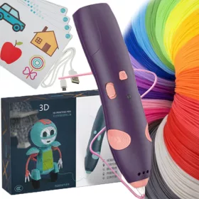 3D toll ceruza nyomtató modellező rajzoláshoz, lila