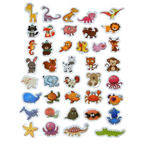 Hűtőmágnesek Állatok 40 db. dobozban