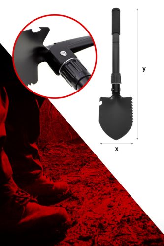 6 az 1-ben multifunkcionális összecsukható lapát kapa ásó