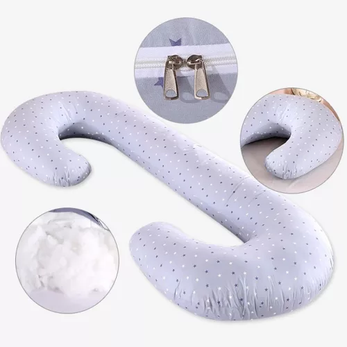 Pernă multifuncțională pentru femei însărcinate și care alăptează, 130x70cm
