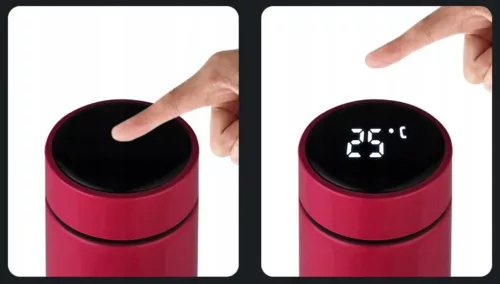 Termosz bögre THERMOS SMART LED 500ML BORDÓ