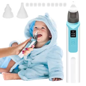 Aspirator nazal electric pentru bebeluși, albastru