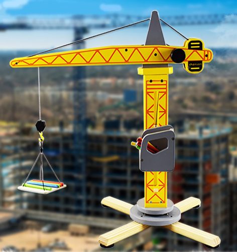 Játékdaru, Nagy hidraulikus, forgó, mobil, kézi működtetésű