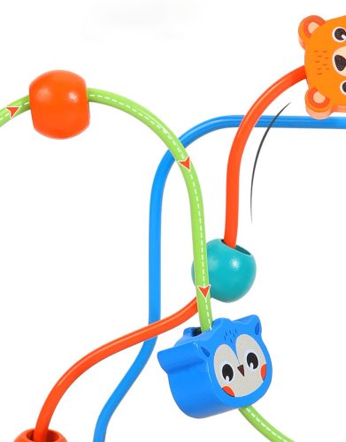 Szerkeszthető labirintus állatkert átfedő, húzható labdával kerekeken