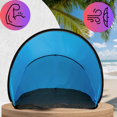 Nagy, összecsukható, UV-szűrős strandsátor