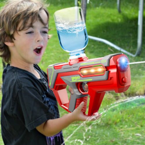 Vízipisztoly Elektromos automata víz 2W1 újratölthető piros