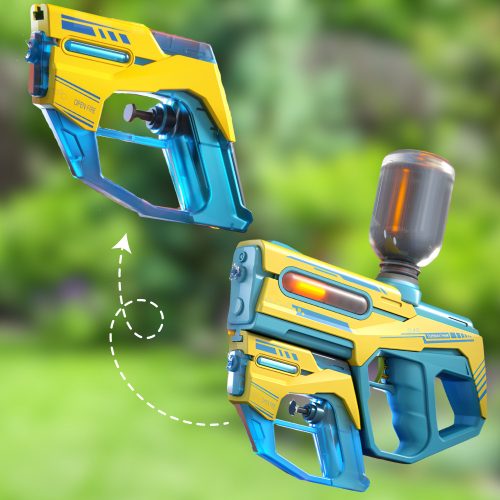 Vízipisztoly 2 az 1-ben elektromos automata vízipuska újratölthető akkumulátorral