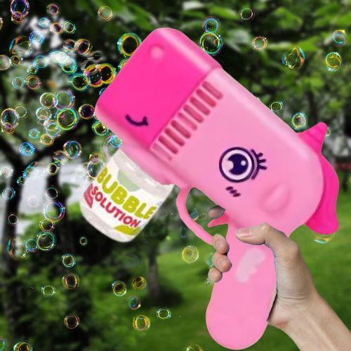 Szappanbuborék-pisztoly szappankészítő + rózsaszín unikornis