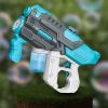 Elektromos automata vízipisztoly 2W1 kék, szürke, buborékokkal és vízzel