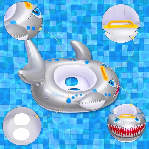Gyermek úszógumi üléssel Felfújható medence cápa