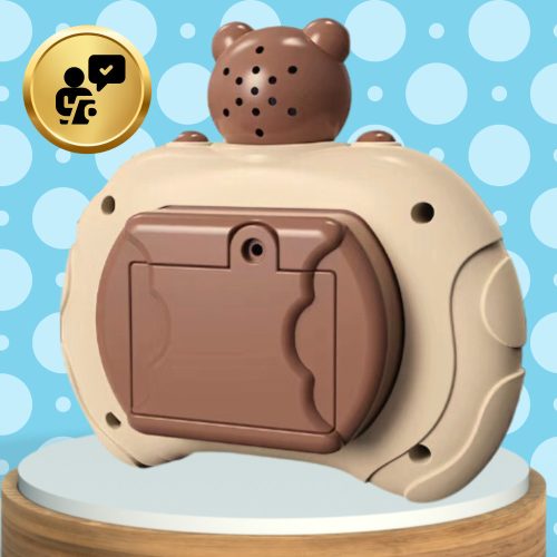 Pop It Stresszoldó elektronikus játékgép gyerekeknek és felnőtteknek, mackós játék