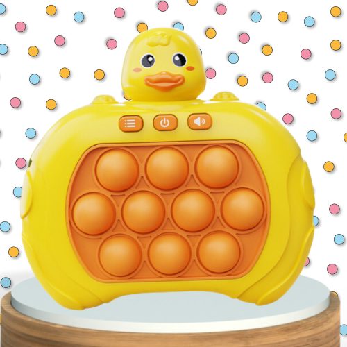 Pop It Stresszoldó elektronikus játékgép gyerekeknek és felnőtteknek, Kacsa