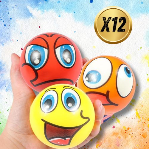 Szenzoros stresszoldó golyók 12 darabos, gyúrható, gyerekeknek és felnőtteknek