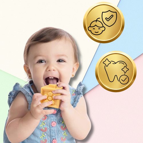 Puha, kreatív szenzoros blokkok babáknak és gyerekeknek rágókával, számokkal, 13 db.