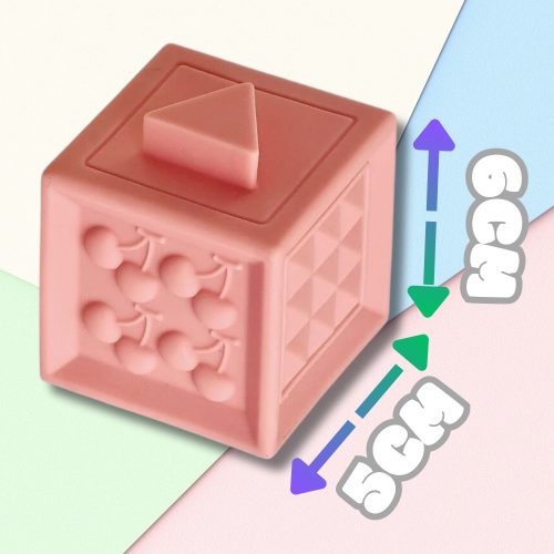 Puha, kreatív szenzoros blokkok babáknak és gyerekeknek rágókával, számokkal, 13 db.
