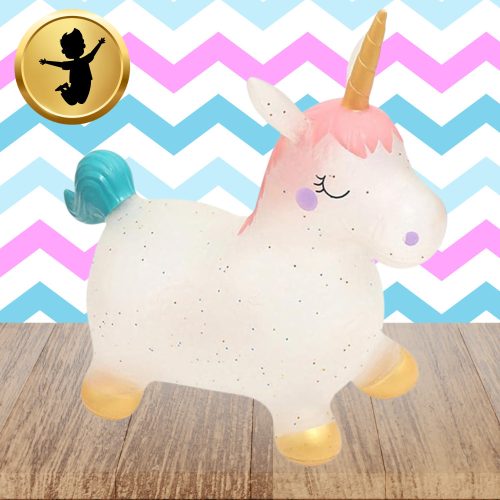 gumi pattogó ugráló felfújható játék, unikornis