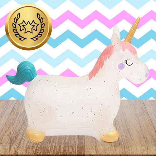 gumi pattogó ugráló felfújható játék, unikornis