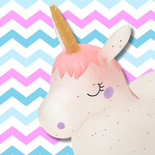 gumi pattogó ugráló felfújható játék, unikornis