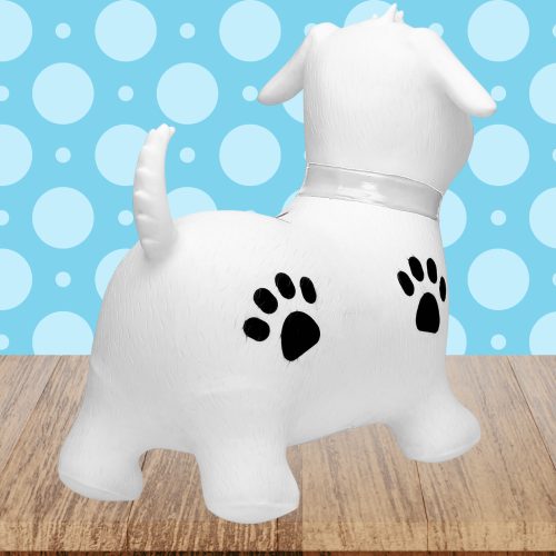 gumi pattogó ugráló felfújható játék, kutya