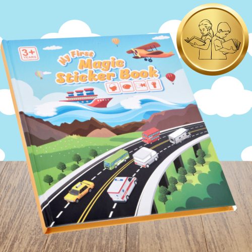 Szenzoros Jármű Matricafüzet Gyermekeknek Oktatási Utak