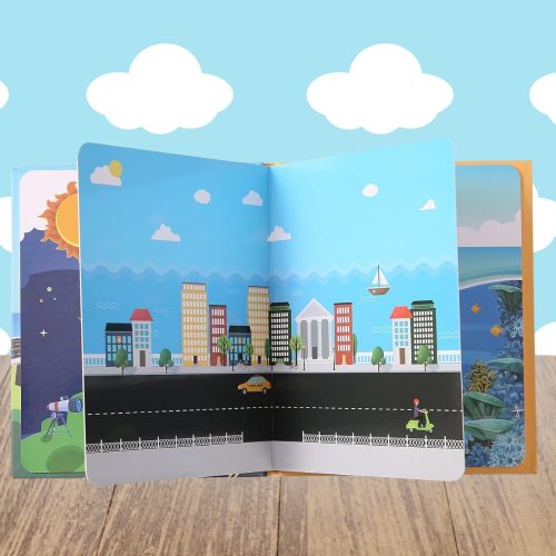 Szenzoros Jármű Matricafüzet Gyermekeknek Oktatási Utak