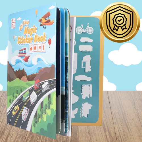 Szenzoros Jármű Matricafüzet Gyermekeknek Oktatási Utak