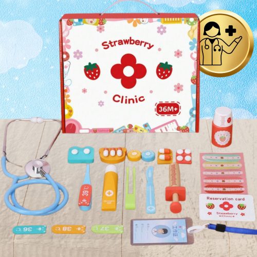 Gyerekjáték Doktor Készlet Fadobozban